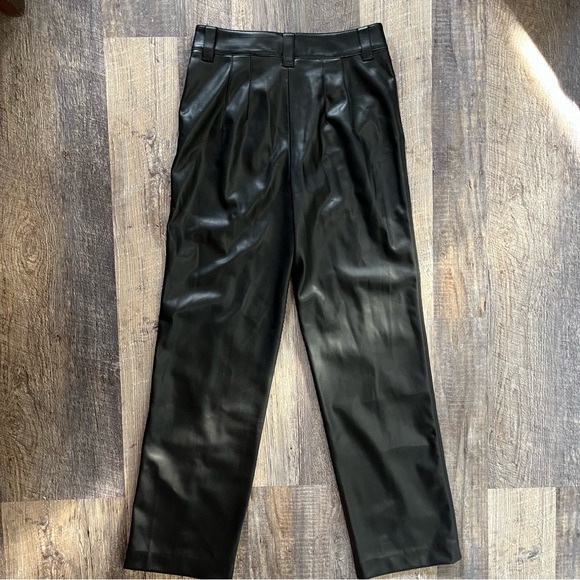 Zara Full Length High Rise Francoise Faux Leather Pants - Picture 8 of 8